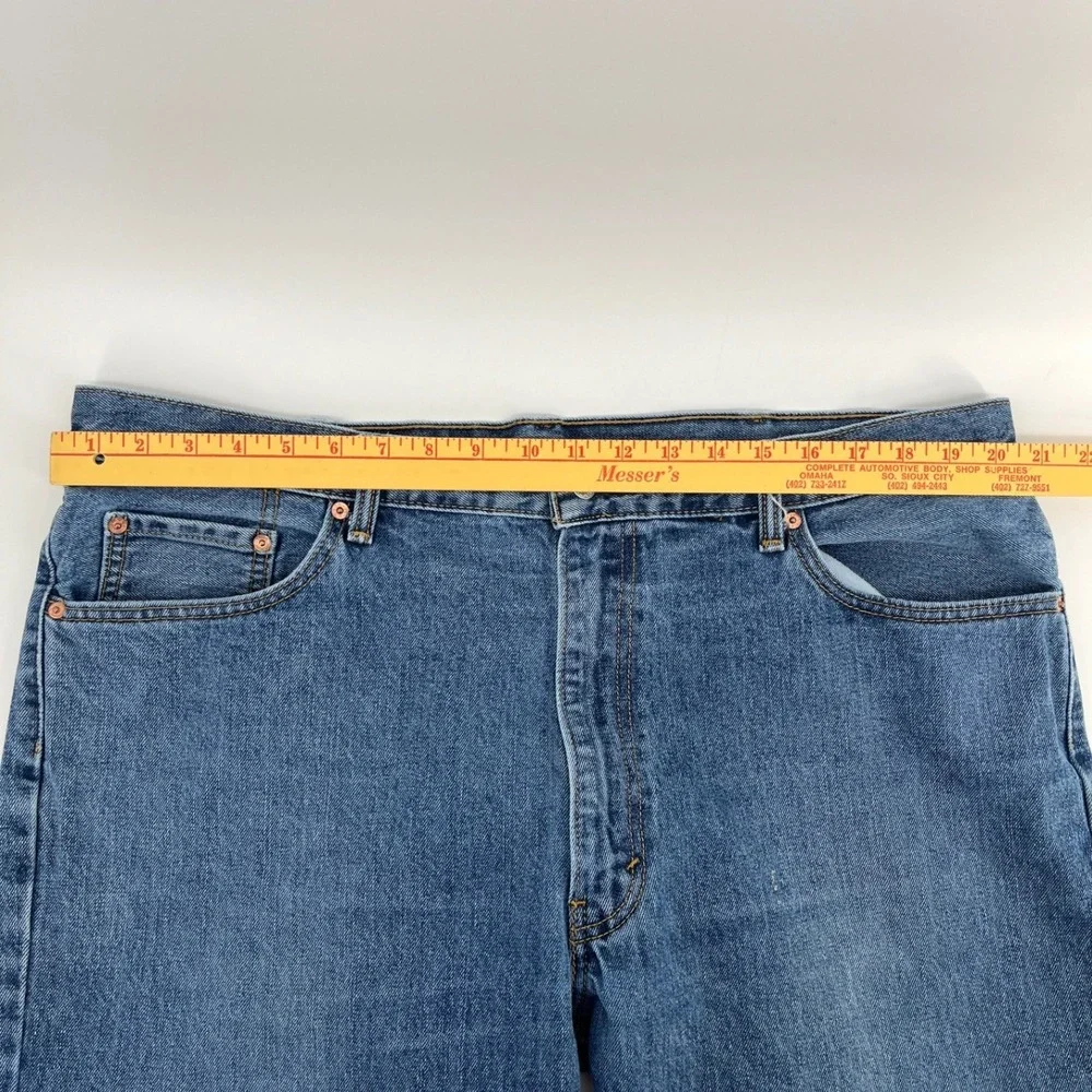 Levi Strauss 550 Relaxed Fit Mens Jeans‎ Blue Denim W42 L32